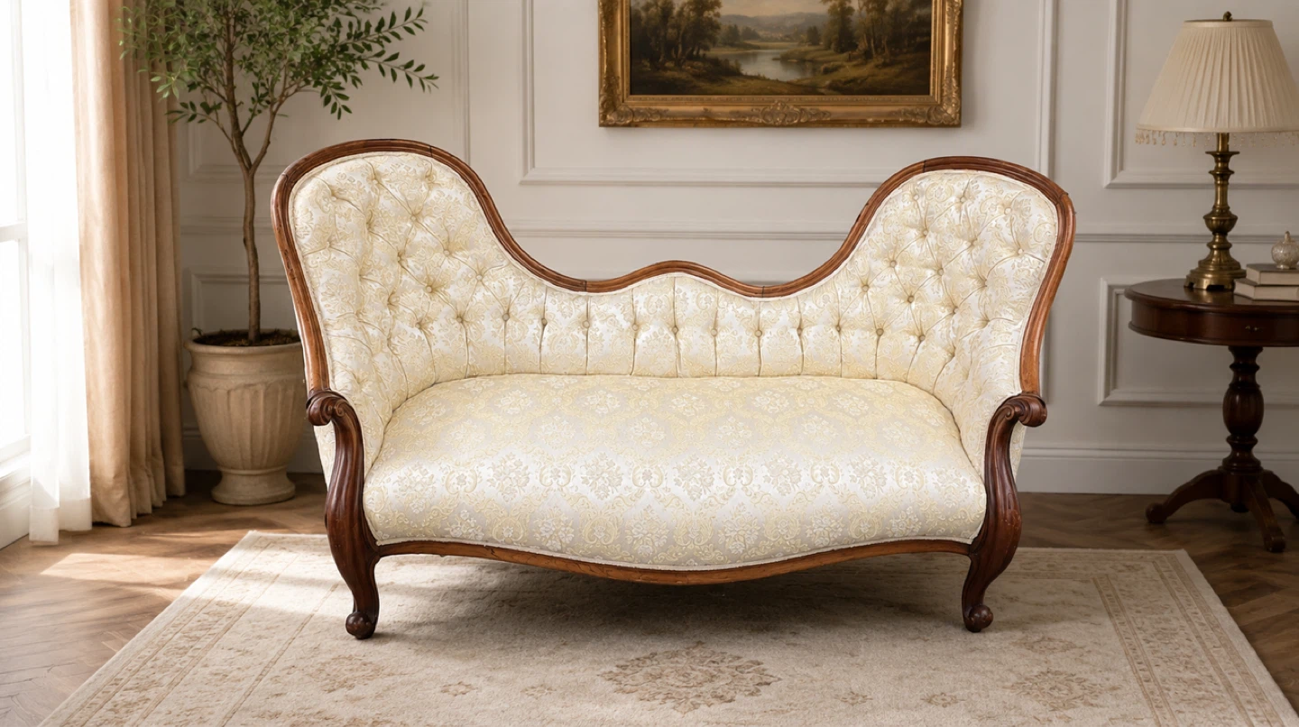 Victorian Style Settee Couch