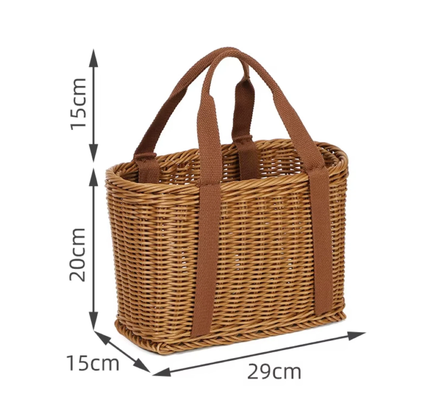 Wicker Picnic Carrier Basket - photo 4