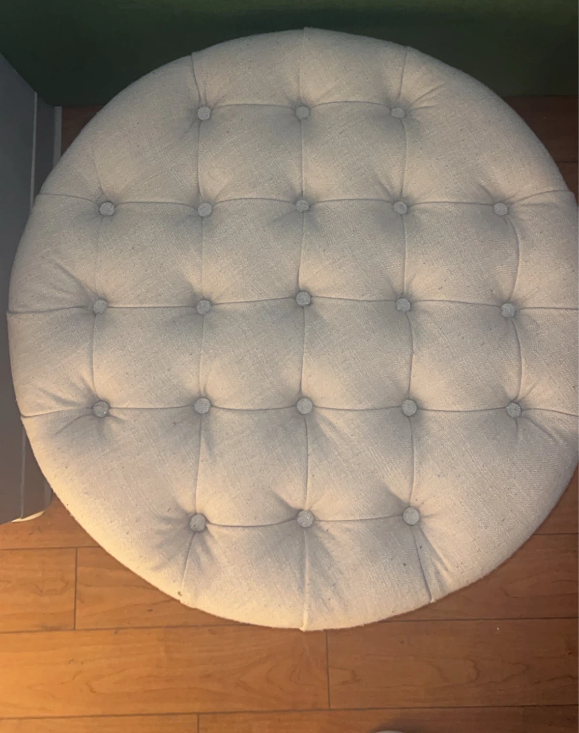 Tufted Round Ottoman Footstool