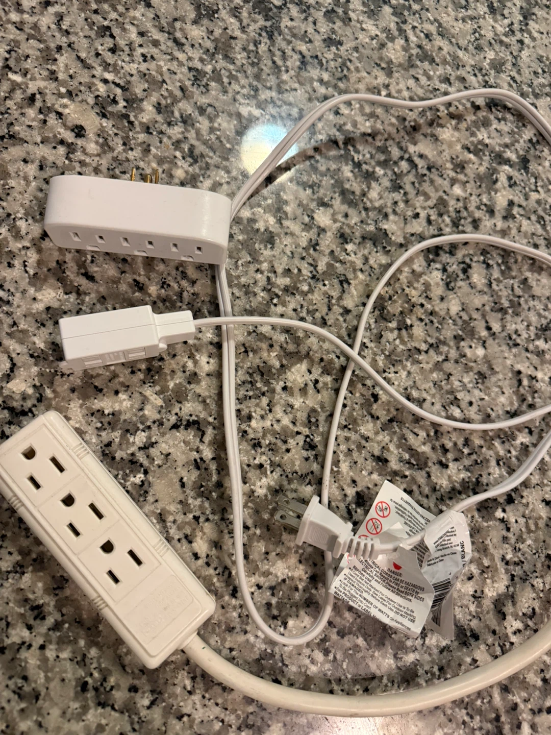 3 power outlet splitter/power extender Combo