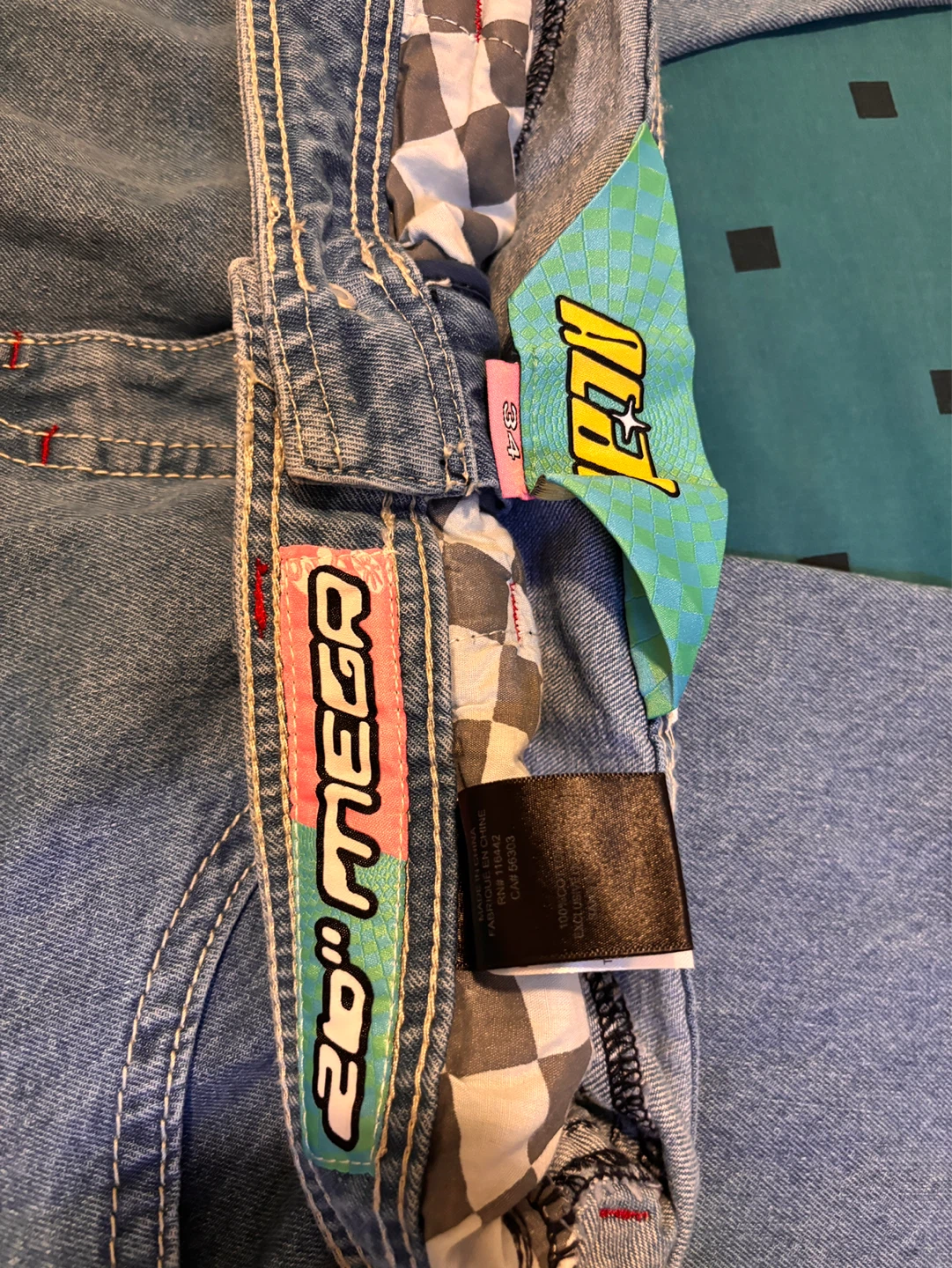 Zumiez ALAB Mega Rave Jean - Med Blue - Size 34 - photo 3