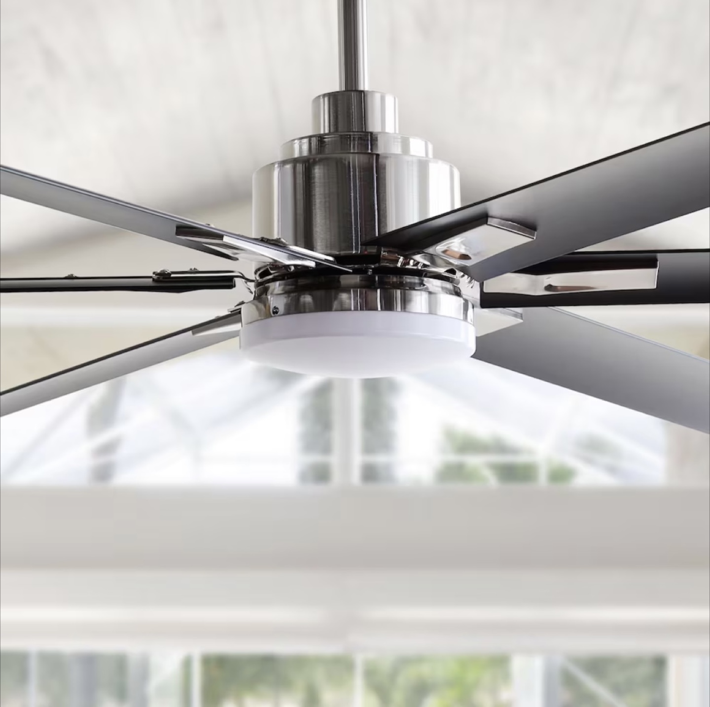 Modern 6-Blade Ceiling Fan with LED Light - photo 2