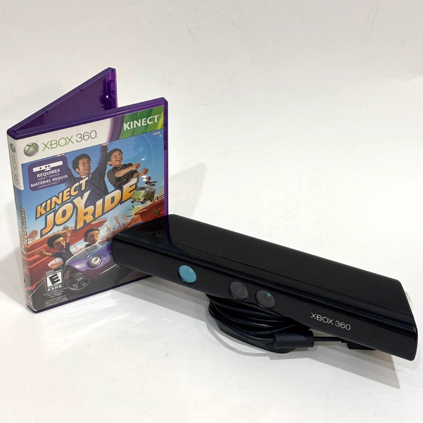 Xbox 360 Kinect Sensor and Kinect Joy Ride - Mint Condition