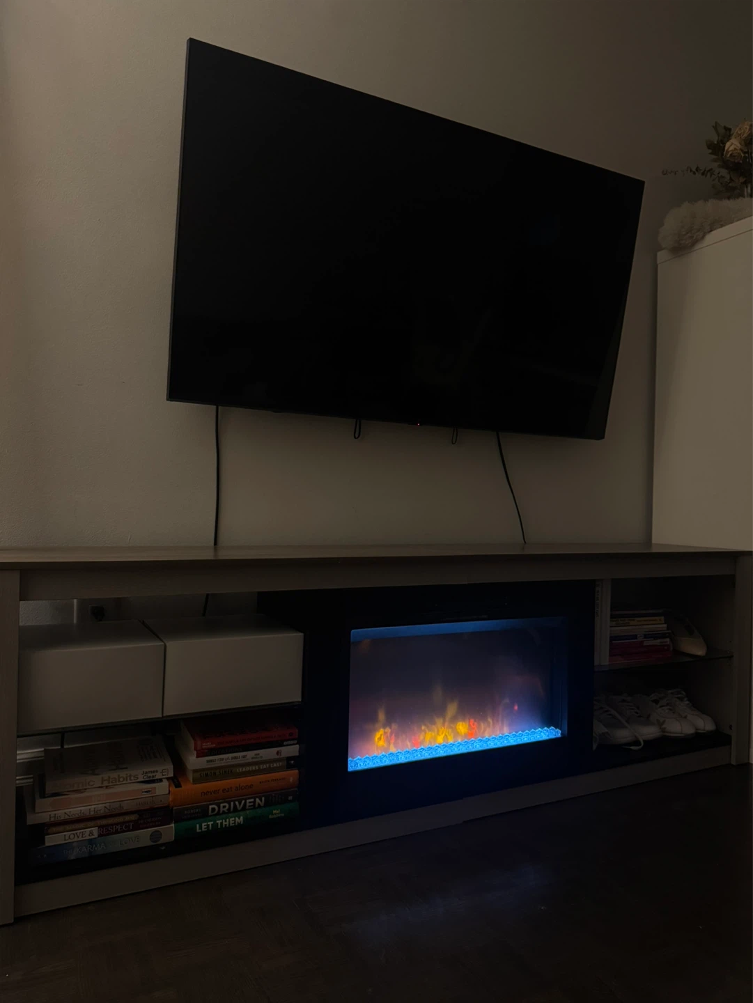 Electric Fireplace Entertainment Stand