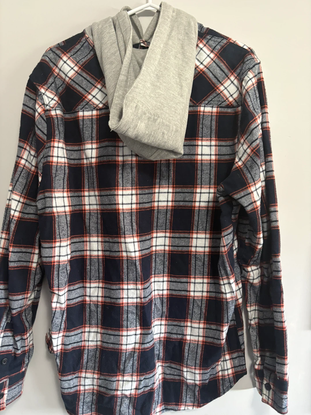 North Western MfG Co. Plaid Flannel Hooded Shirt Size L/G - photo 2