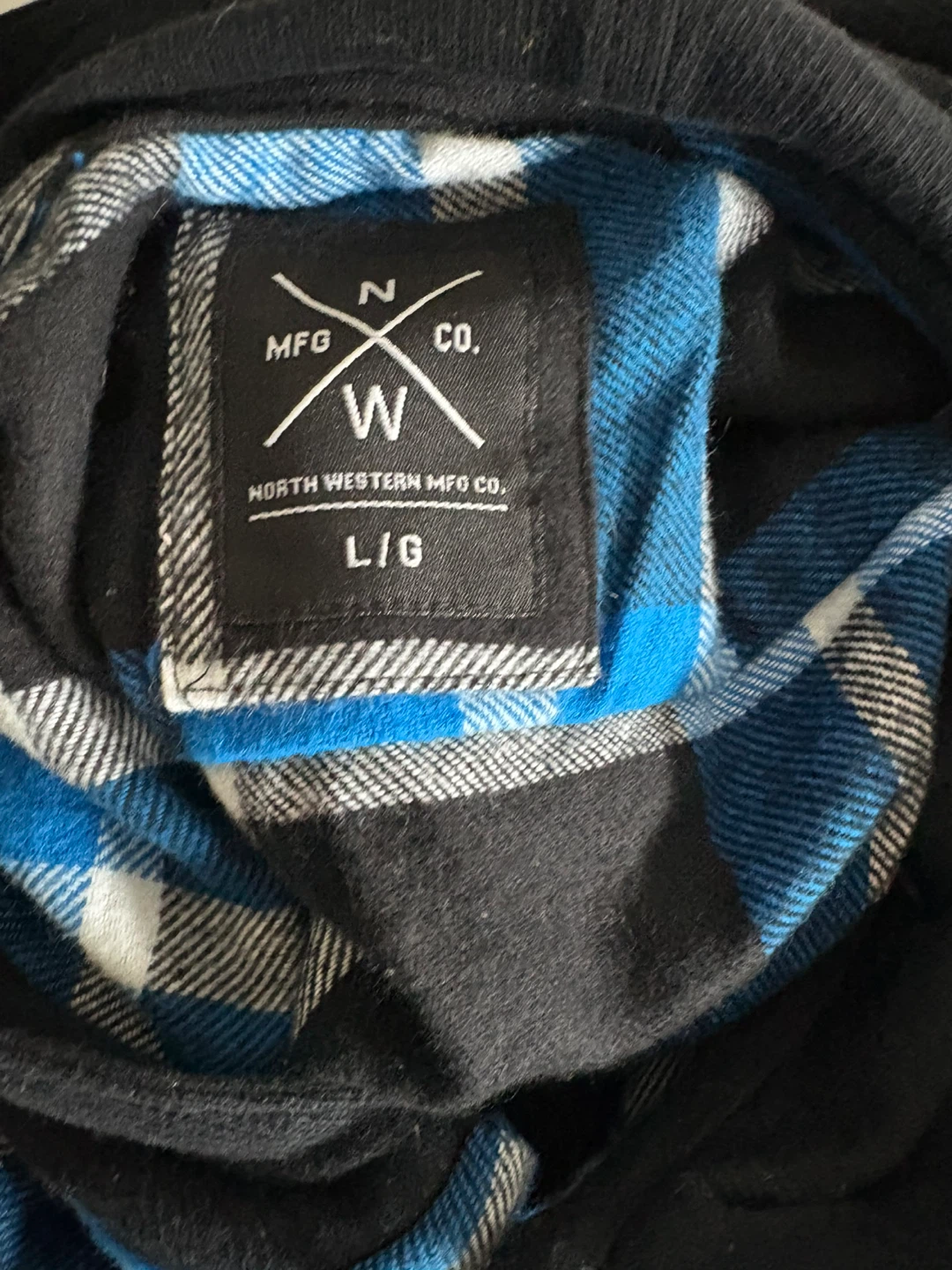 North Western MfG Co. Plaid Flannel Hooded Shirt - Large - photo 3