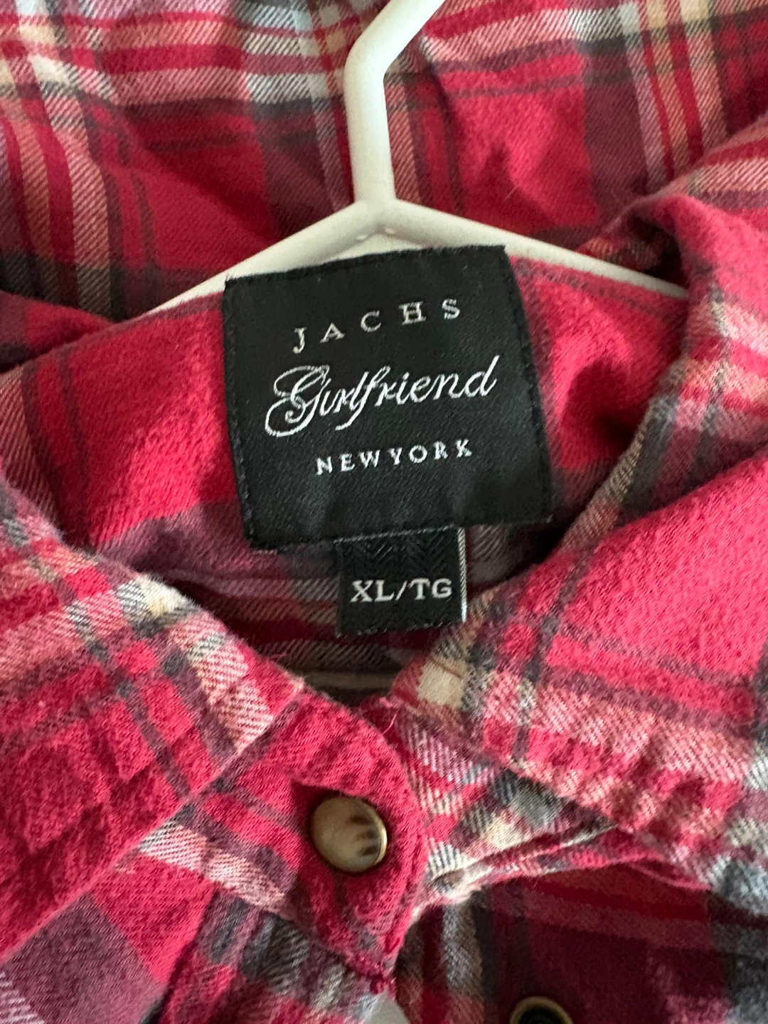 Jachs Girlfriend New York Plaid Lined Flannel Shirt XL/TG - photo 3