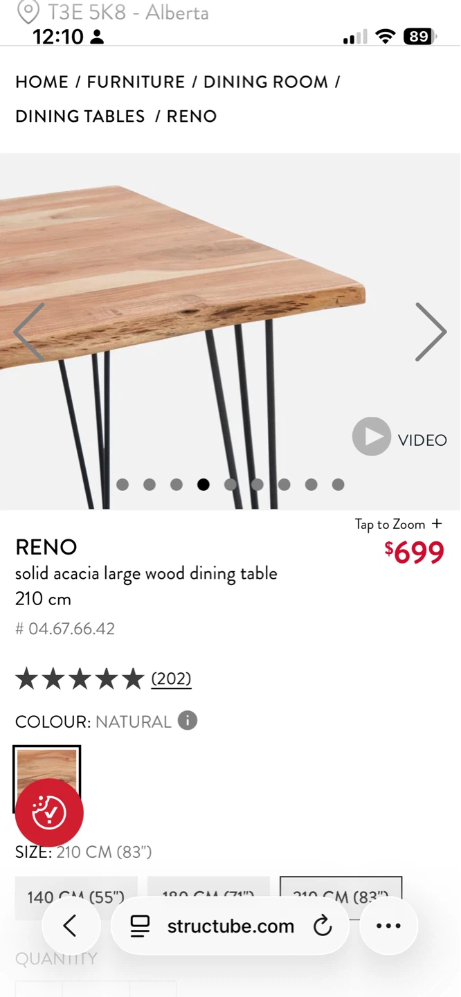 $600 - Solid Acacia Large Wood Dining Table - photo 4