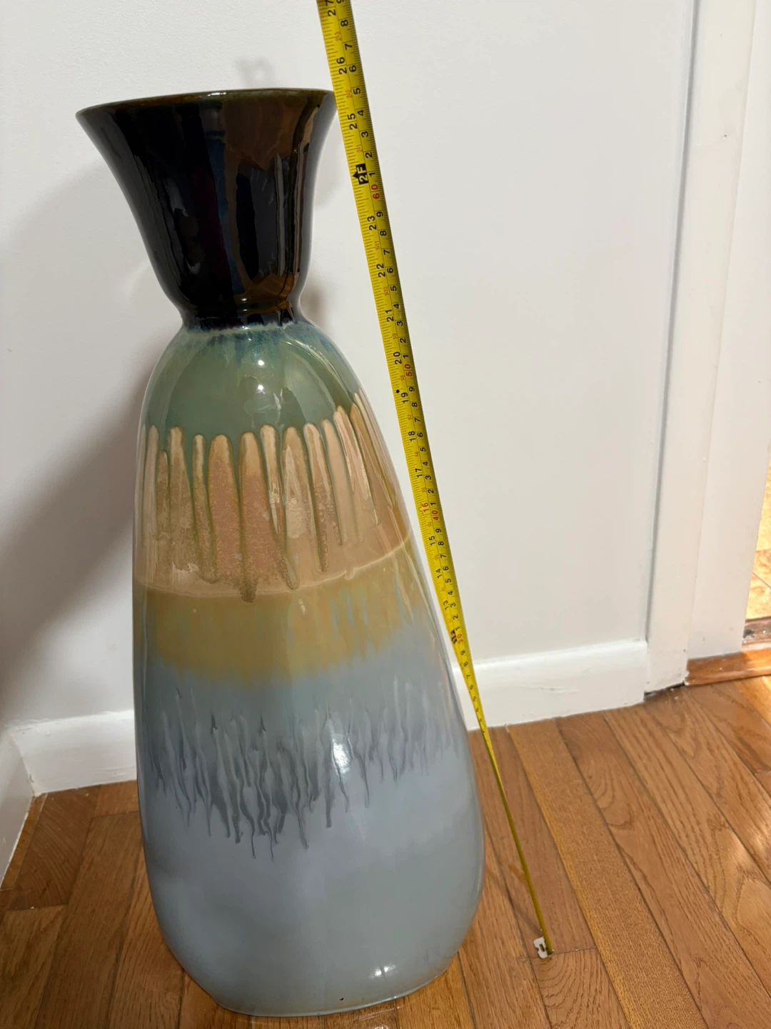 Large Drip Glaze Ceramic Vase - photo 4