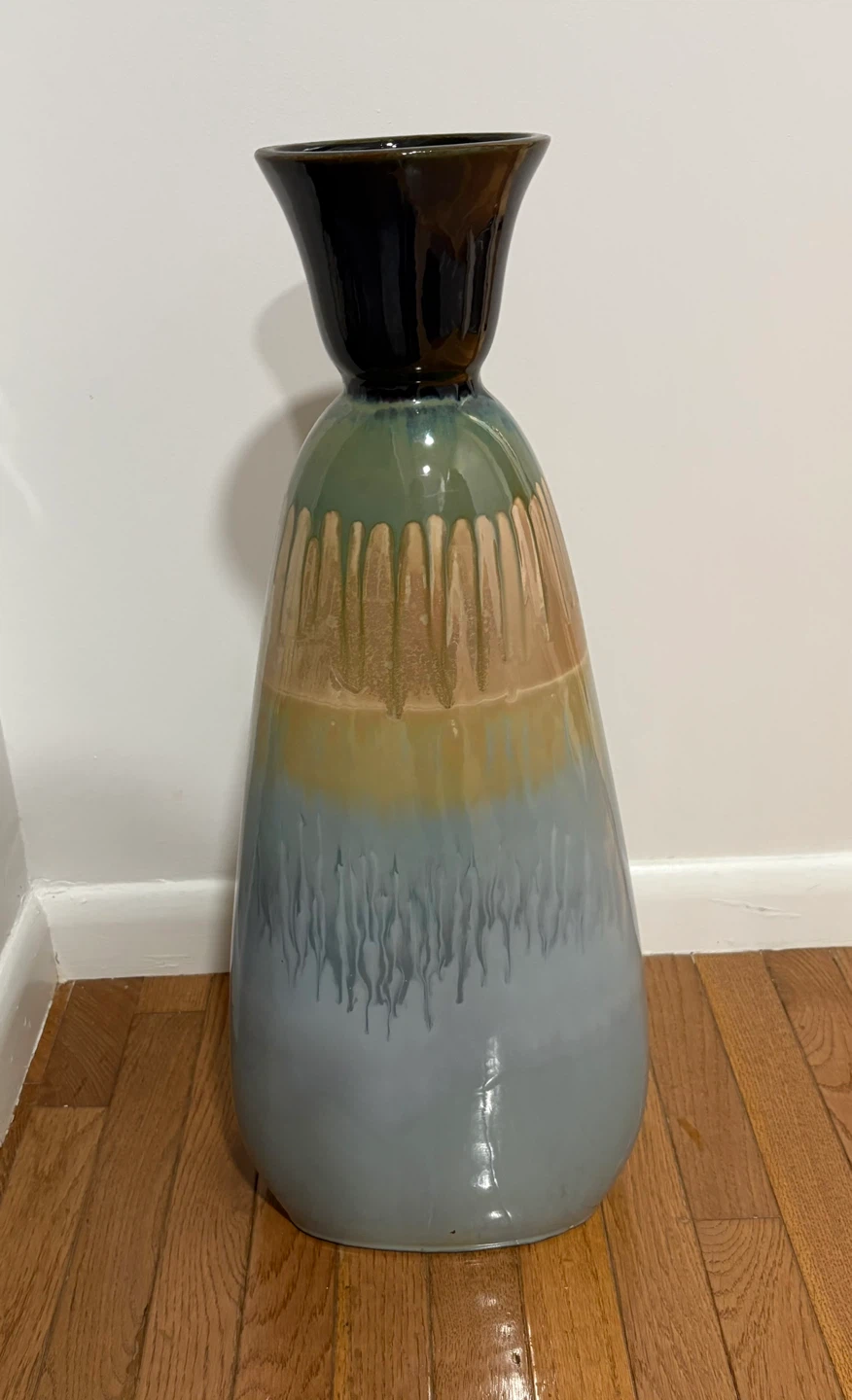 Large Drip Glaze Ceramic Vase - photo 3