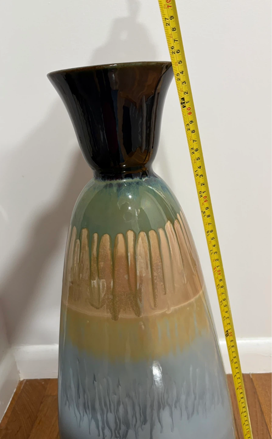 Large Drip Glaze Ceramic Vase - photo 5