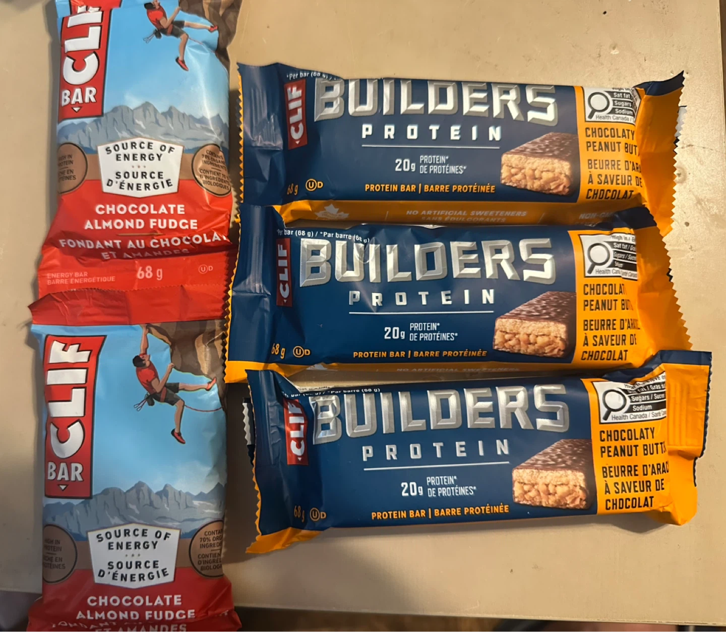 Cliff bars