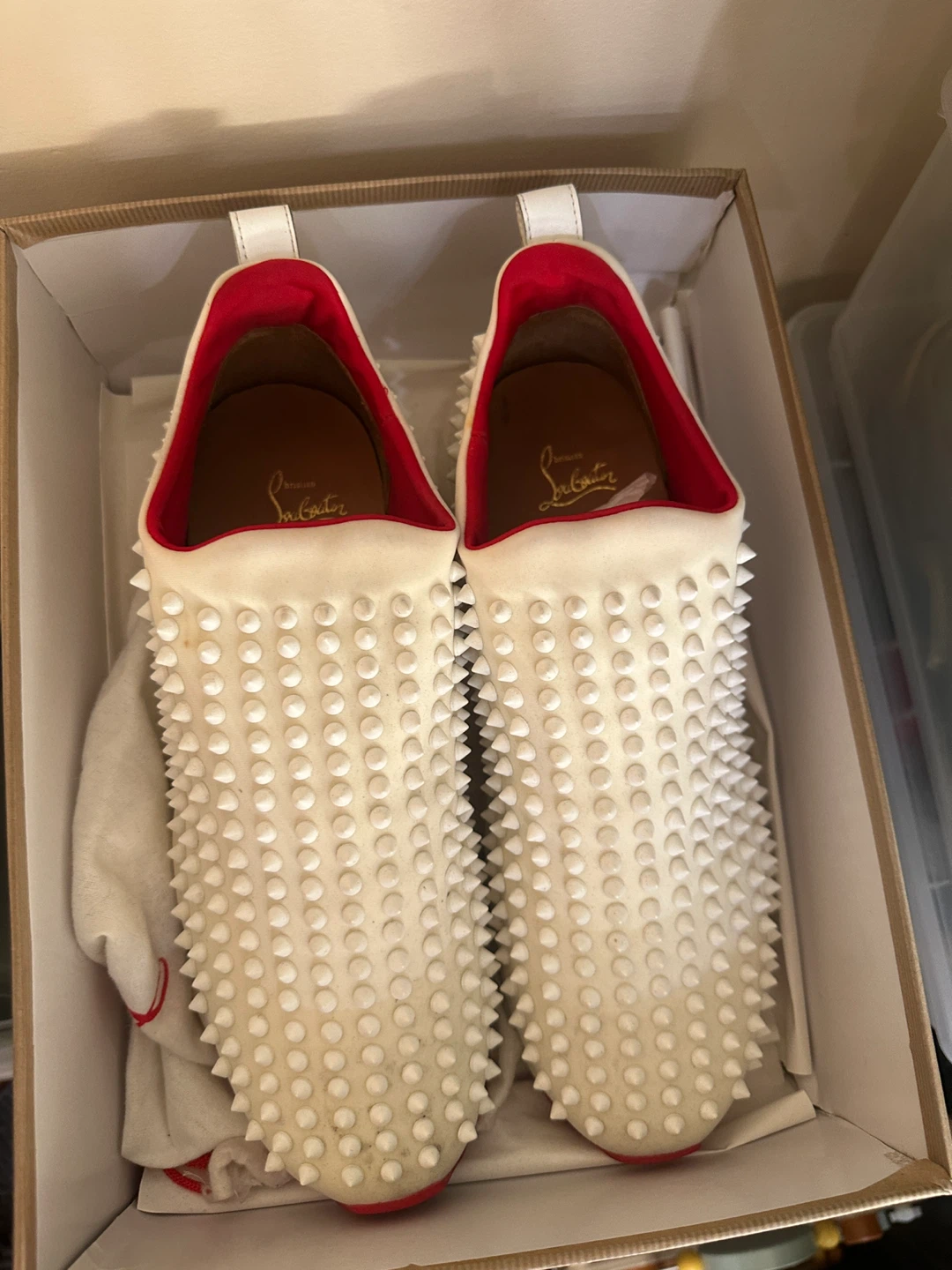 Christian Louboutin Mens Spike Sock Low Platform Sneakers - photo 5