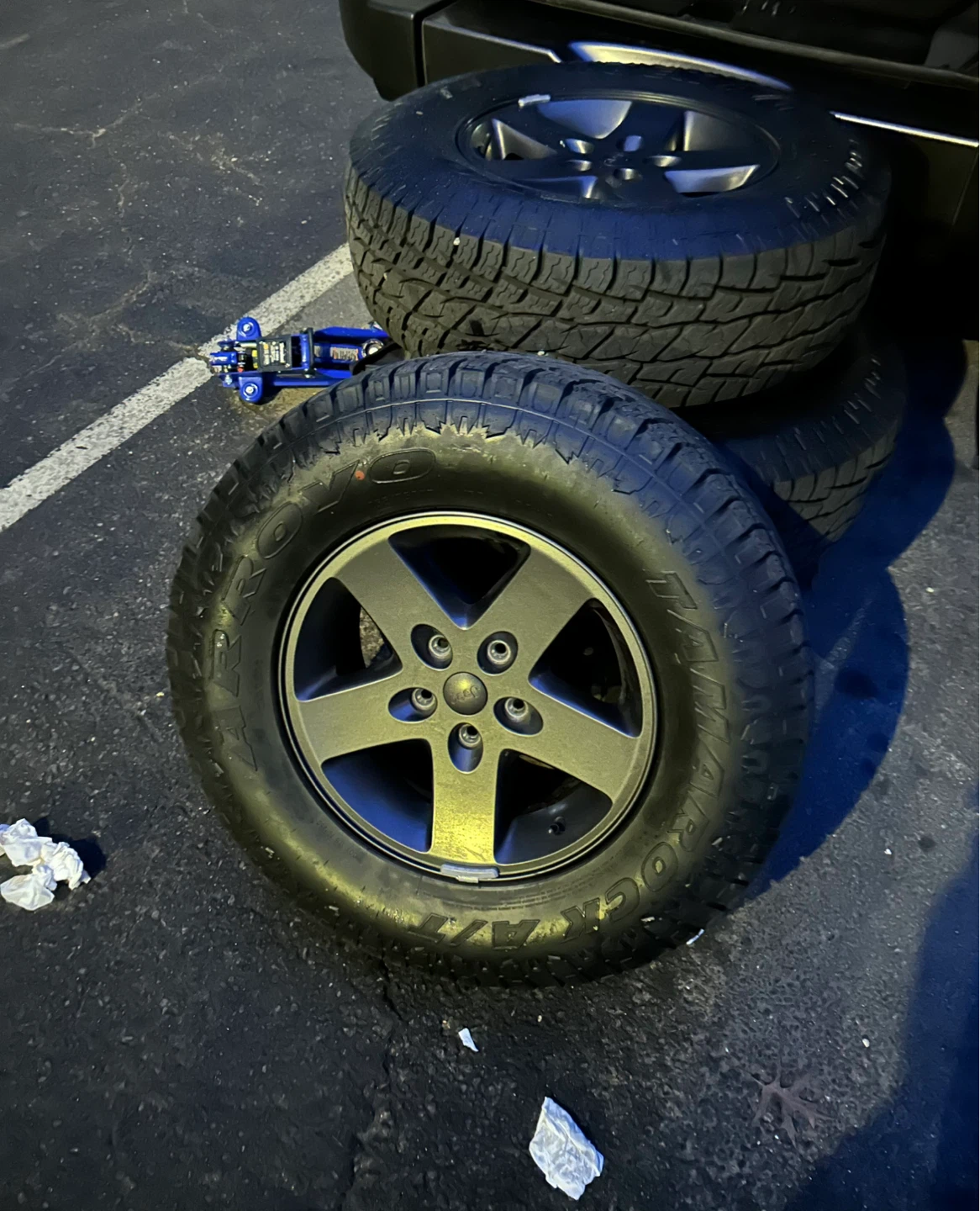Set of 4 Jeep Wrangler Tires with Rims