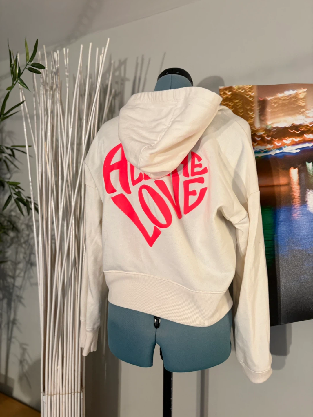 A New Day Cream Heart Hoodie - Medium - photo 3
