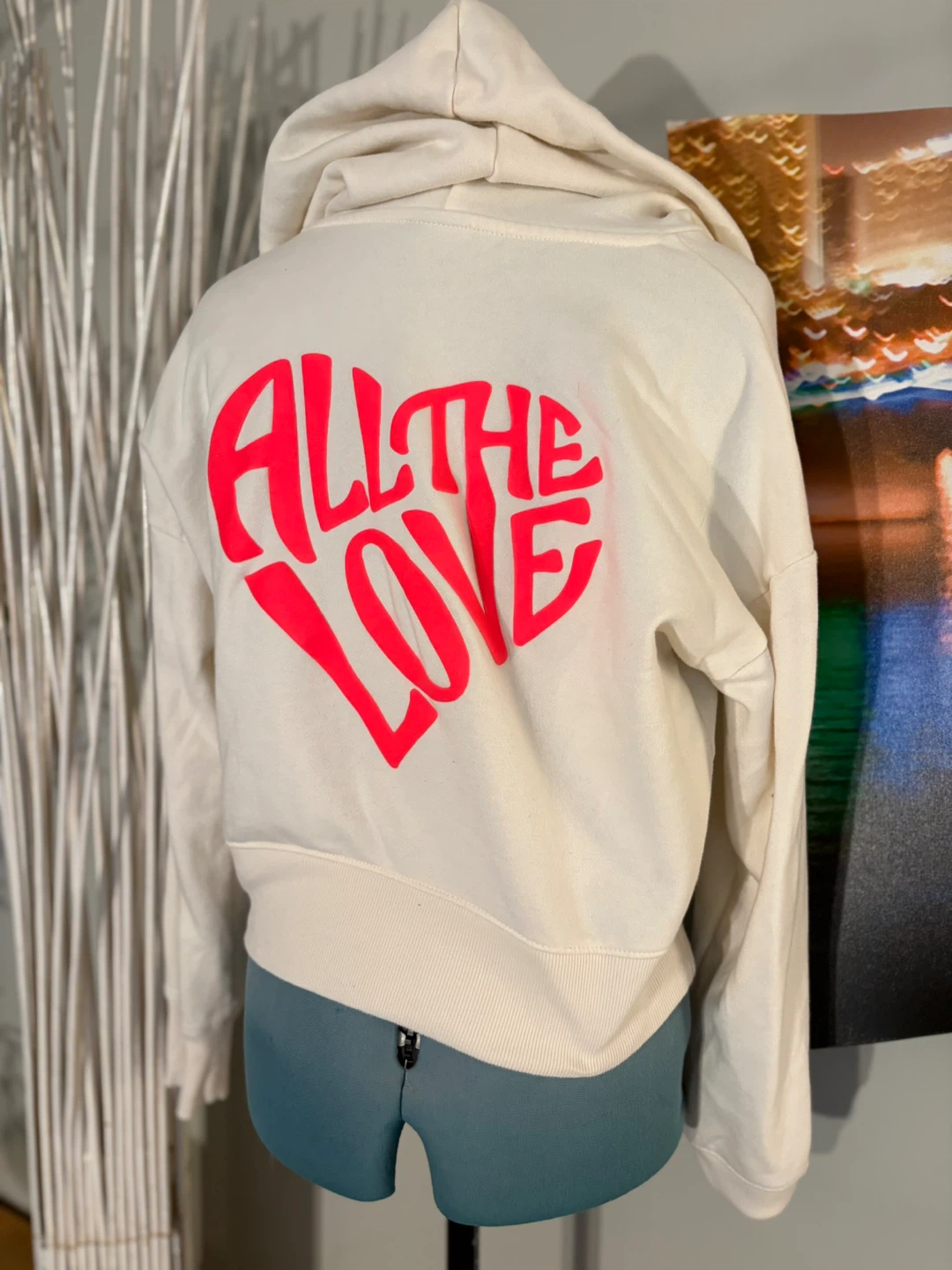 A New Day Cream Heart Hoodie - Medium - photo 4