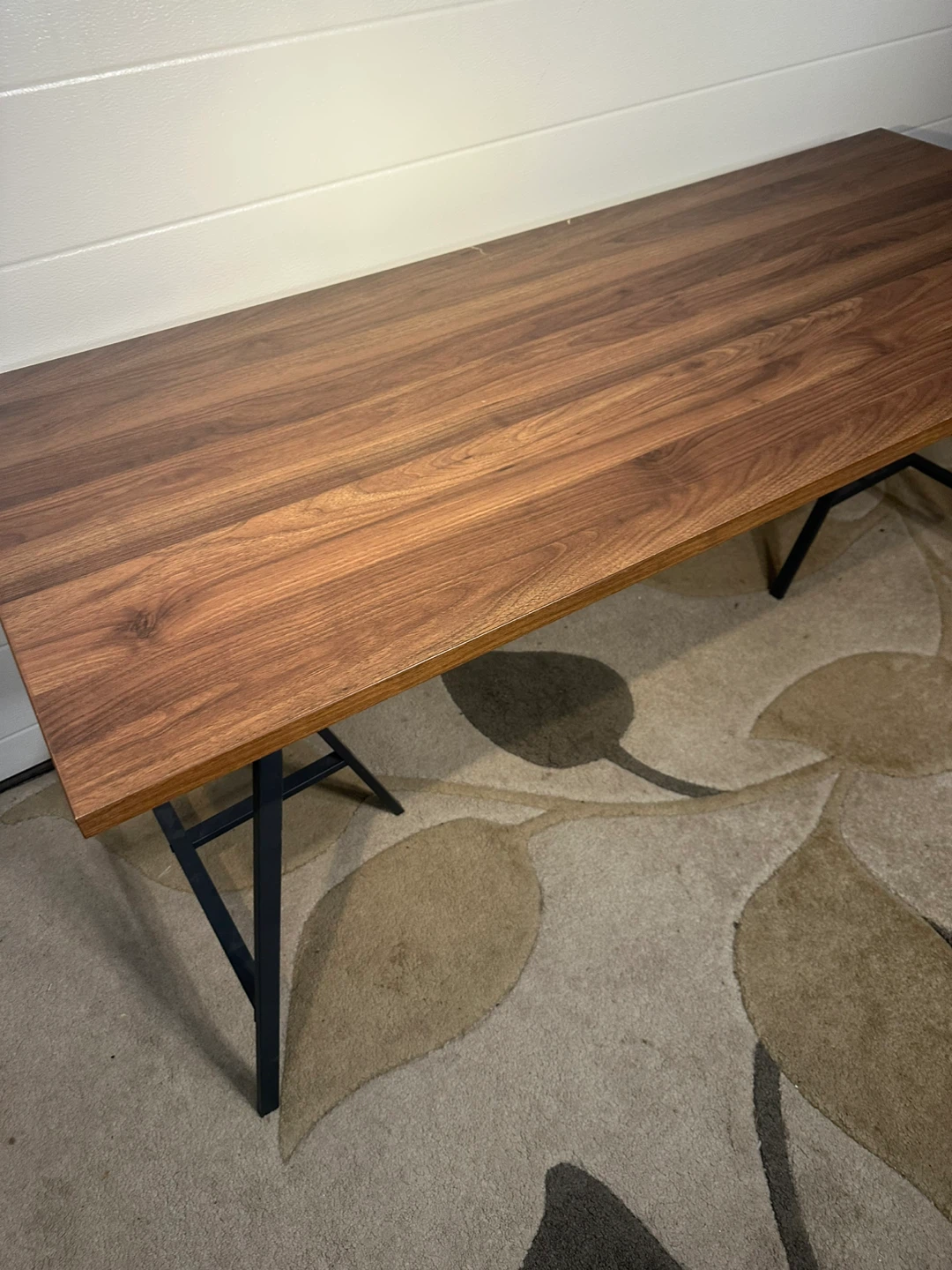 Long Walnut Desk – Elegant & Spacious Workstation - photo 2