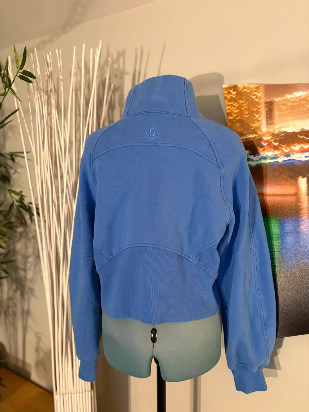 Lululemon Blue Quarter Zip Cropped Sweatshirt - photo 5