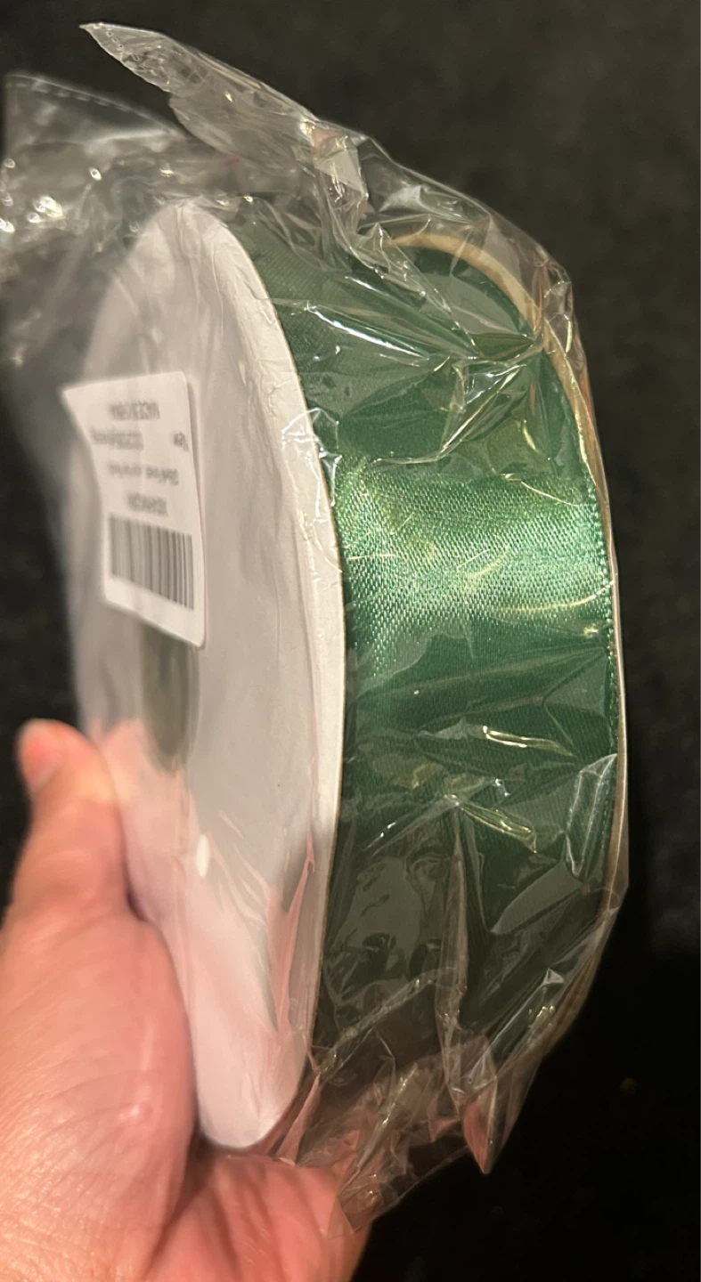 Green Satin Ribbon - 1-1/2 inch Width, 100 Yards