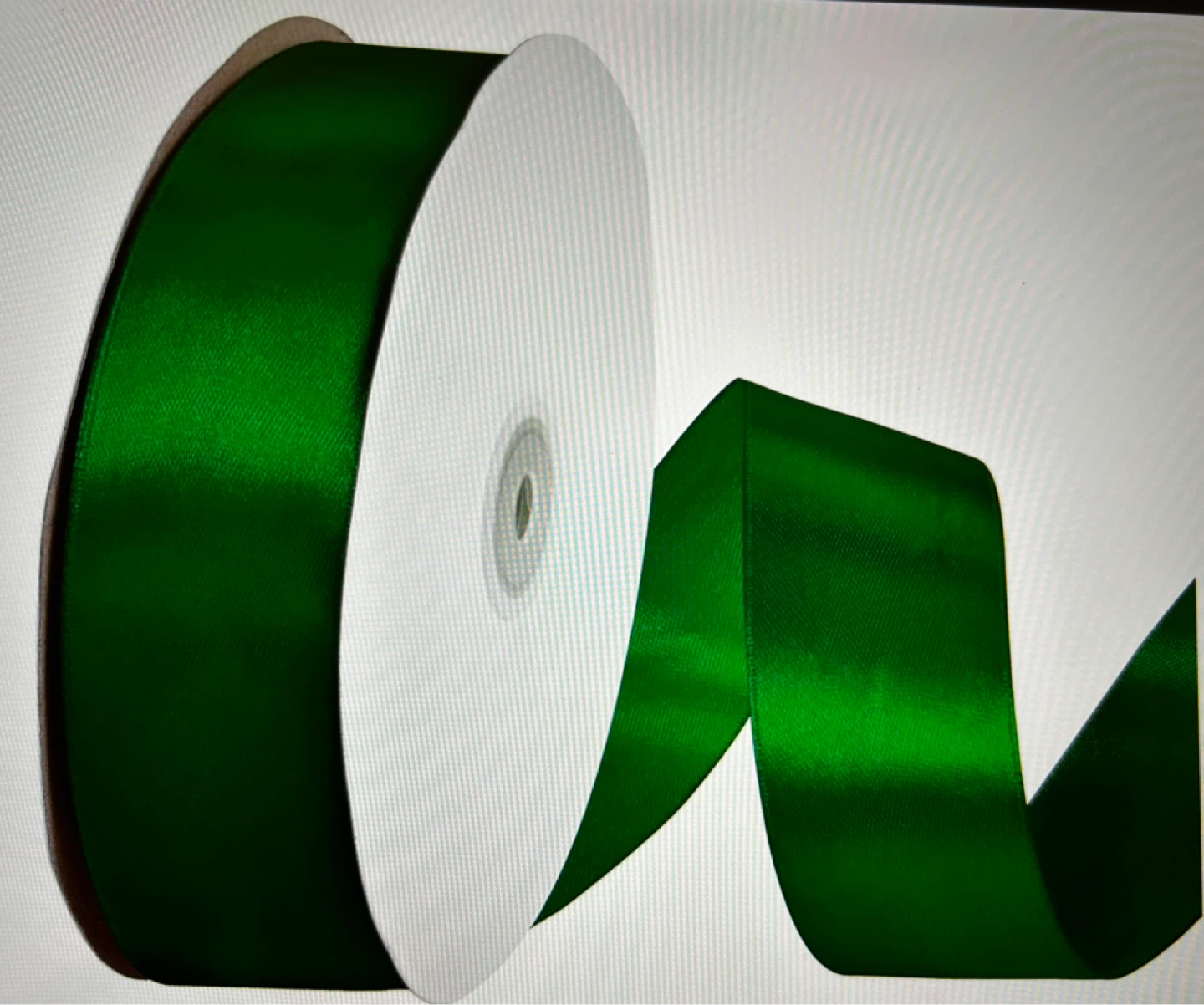 Green Satin Ribbon - 1-1/2 inch Width, 100 Yards - photo 2