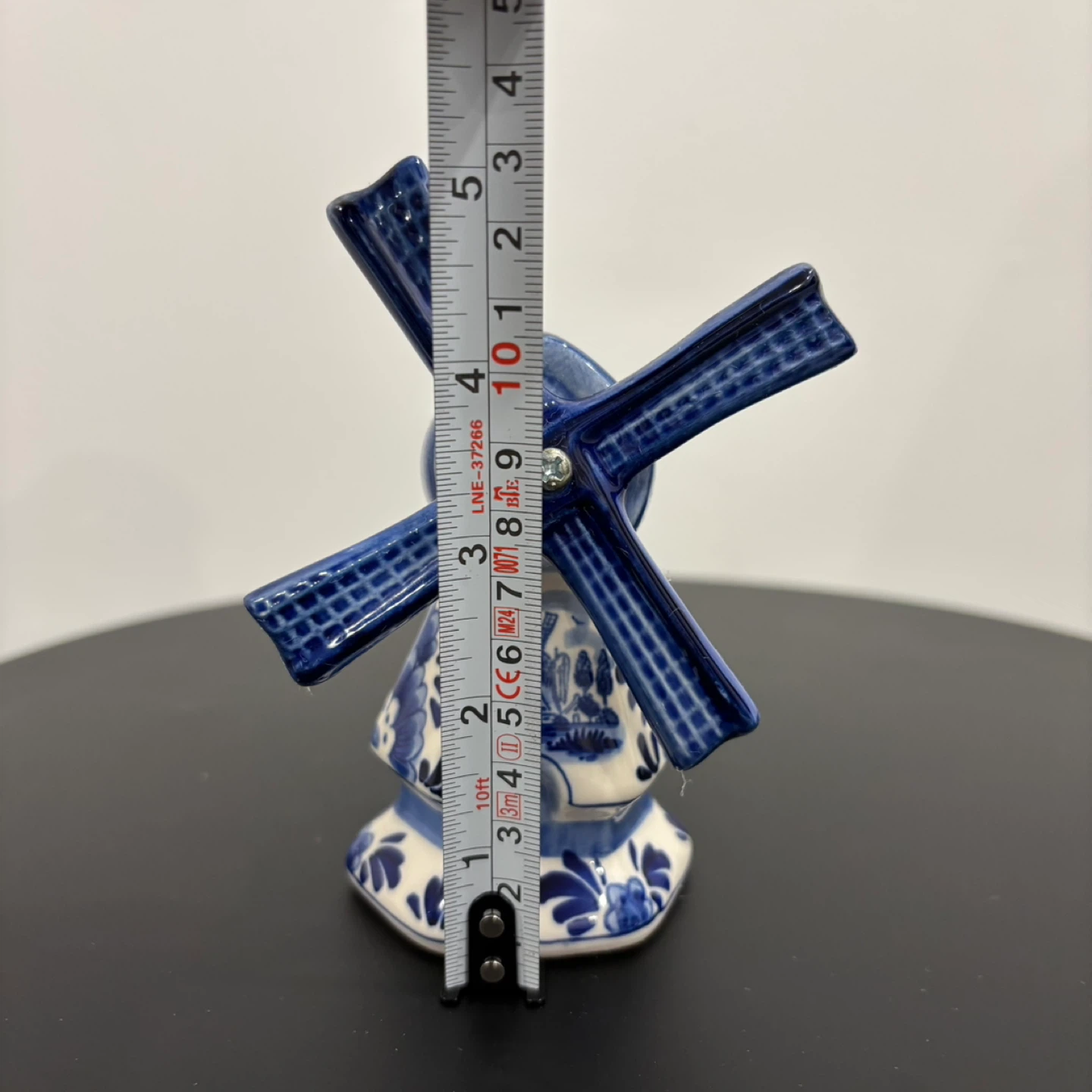 Delft Blue Hand Painted Ceramic Windmill - photo 5