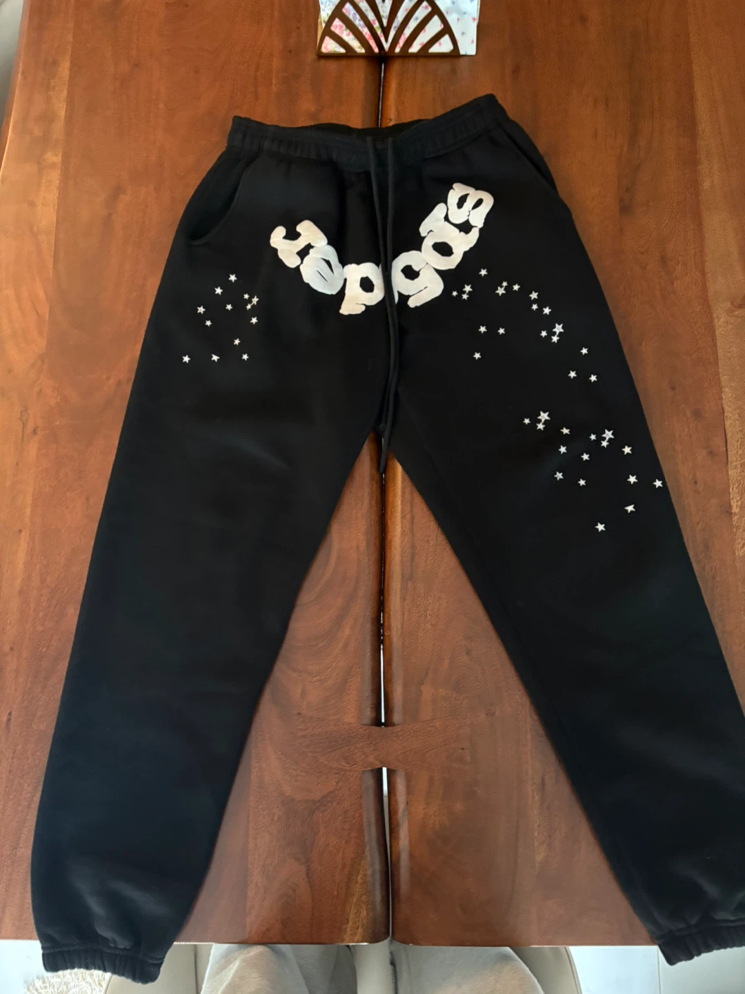 Black Sp5der Sweatpants Small