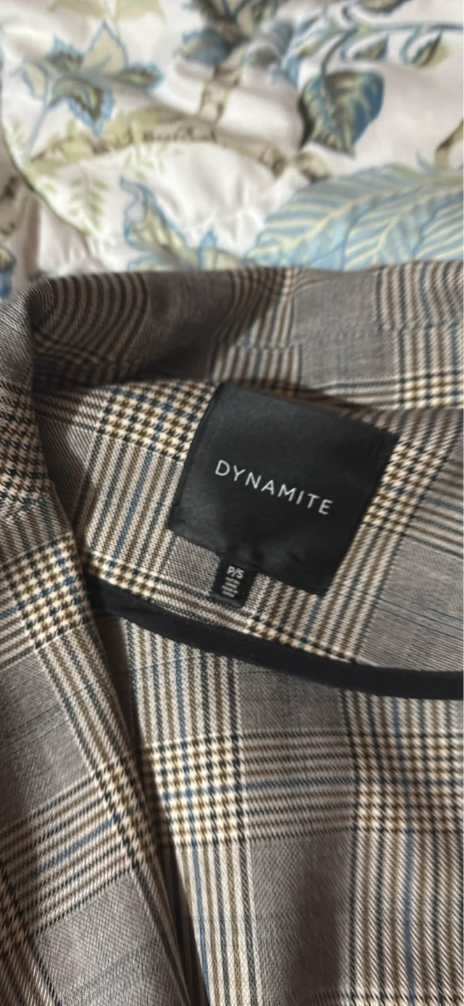 DYNAMITE Plaid Blazer - Size P/S - photo 2