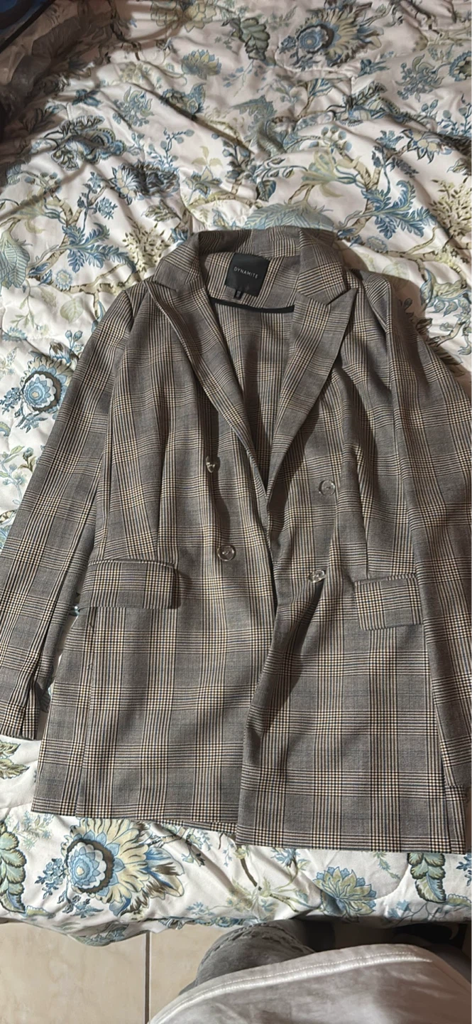 DYNAMITE Plaid Blazer - Size P/S