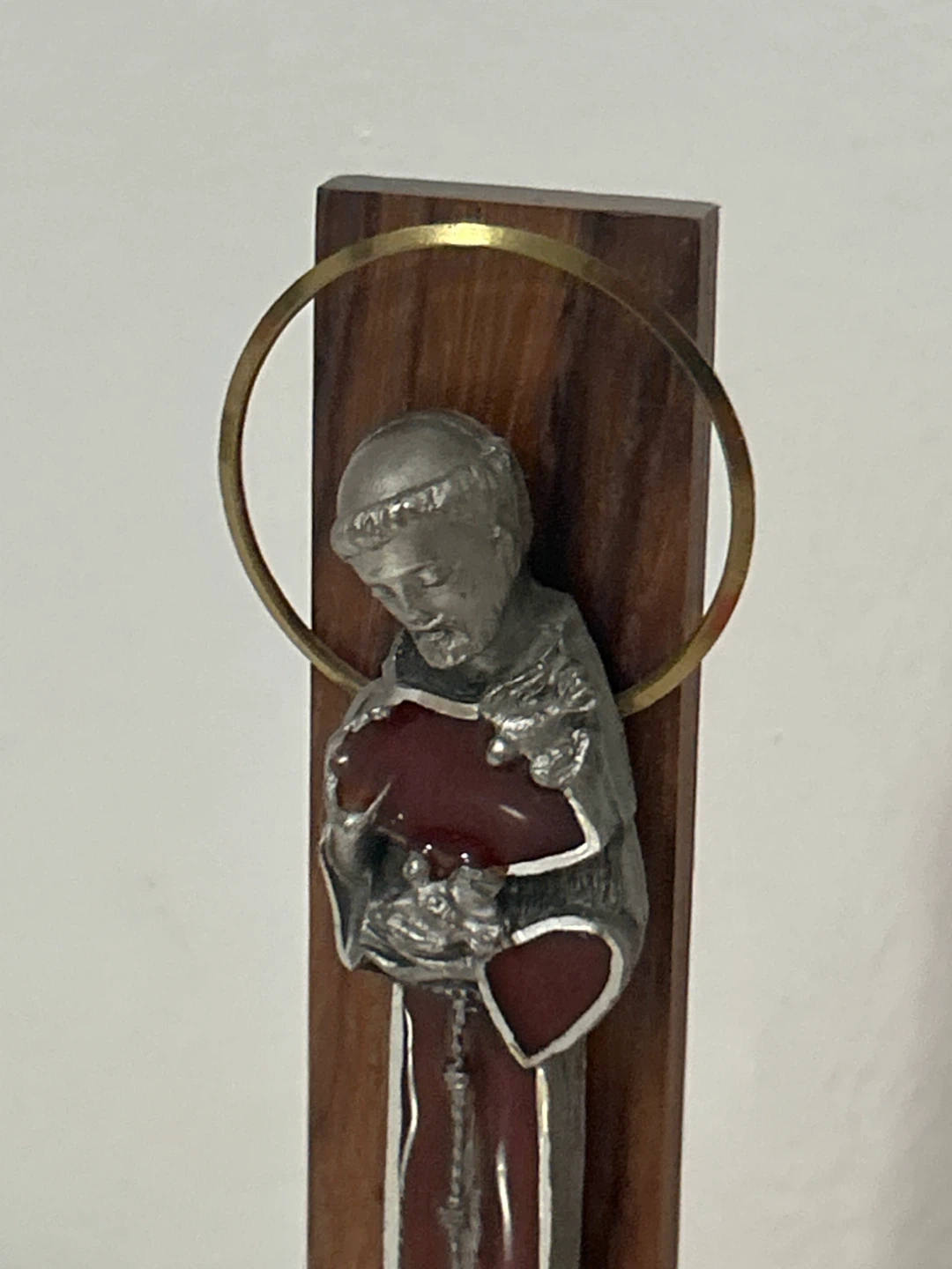 Roman Pure Pewter St. Francis Figurine - photo 2