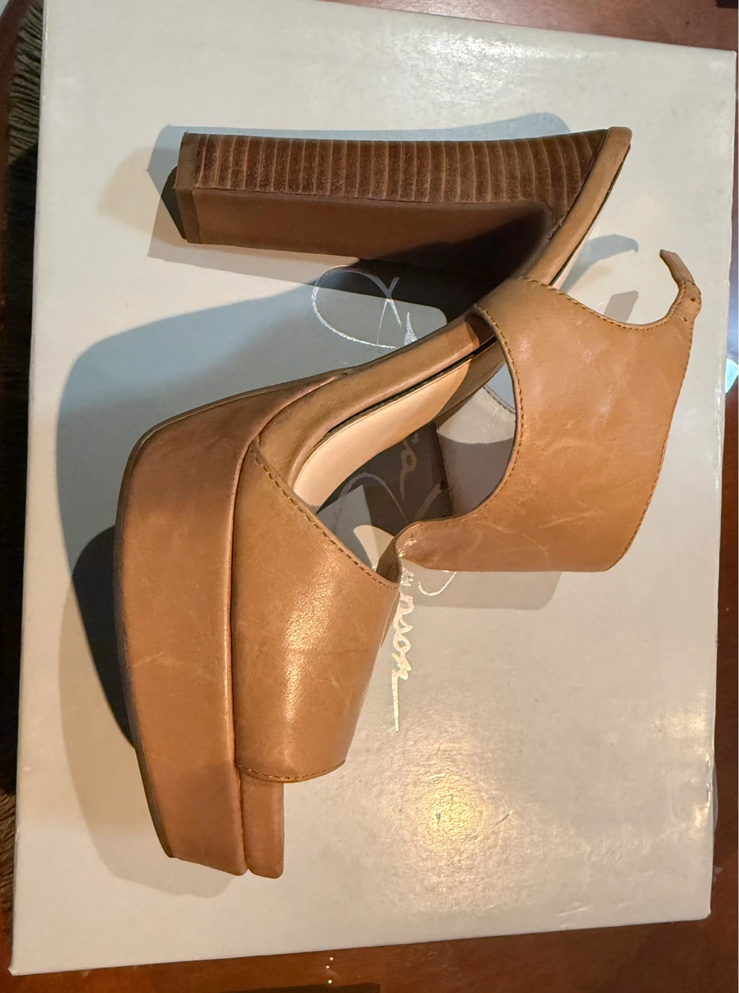 Jessica Simpson leather Platform sandals
