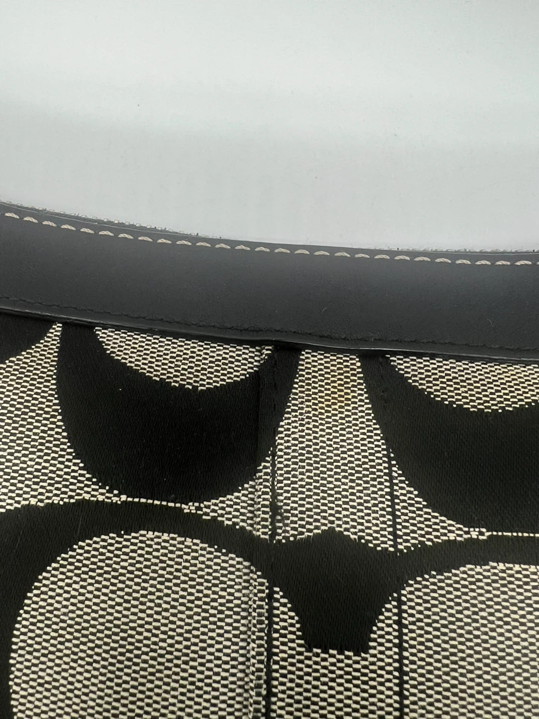 COACH F13079 Y2K Signature Monogram Black Jacquard Crossbody Bag - photo 4