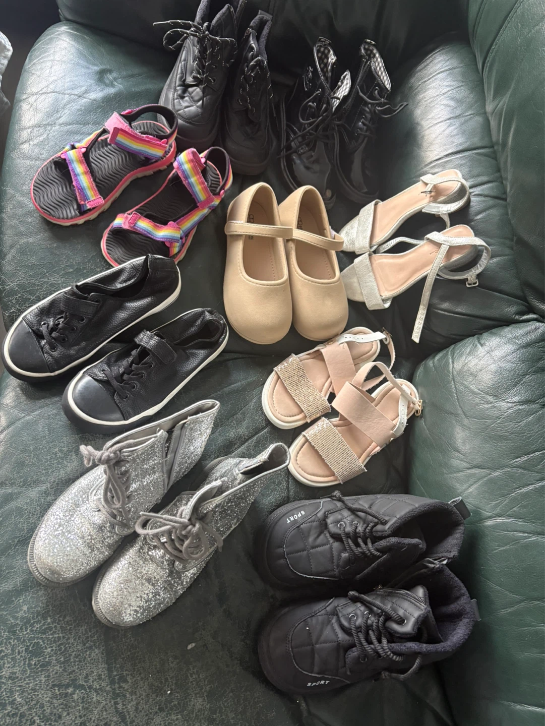 Girls' Glitter Boots and Assorted Shoes