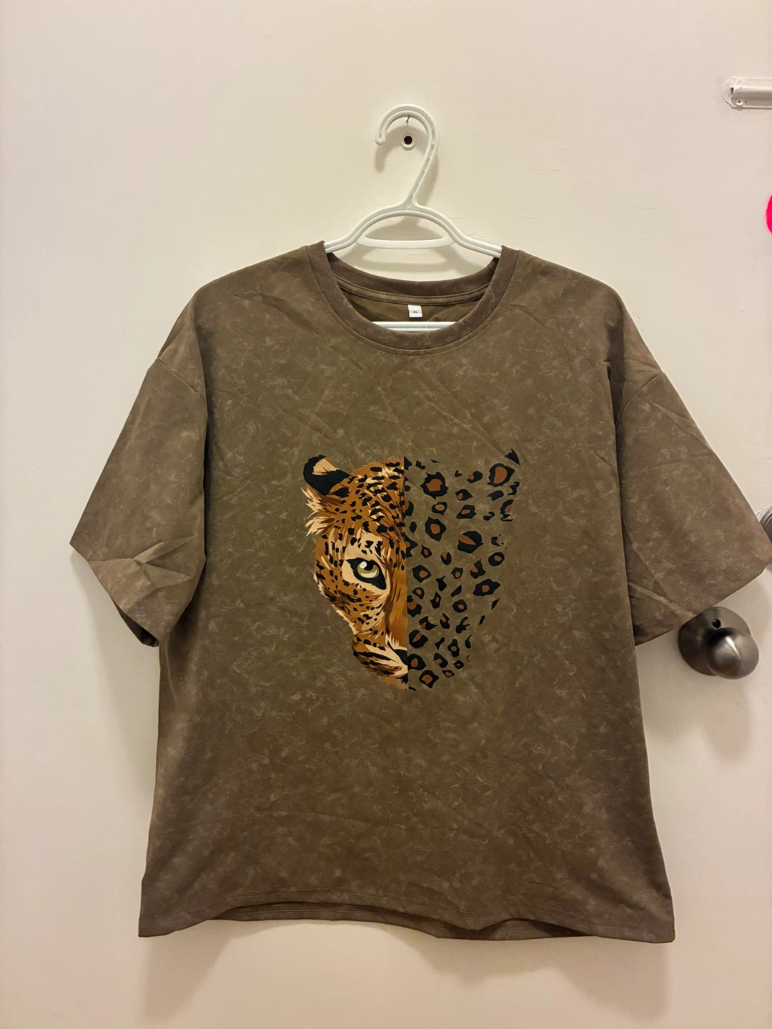 New t-shirt with leopard face print - photo 5