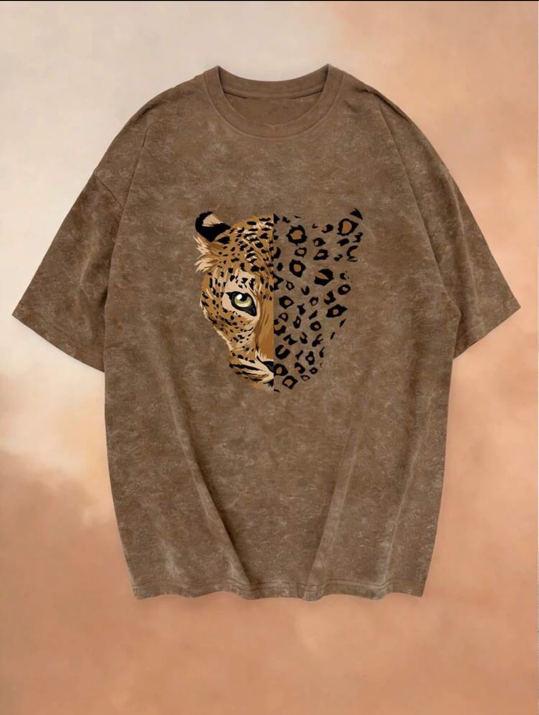 New t-shirt with leopard face print - photo 3