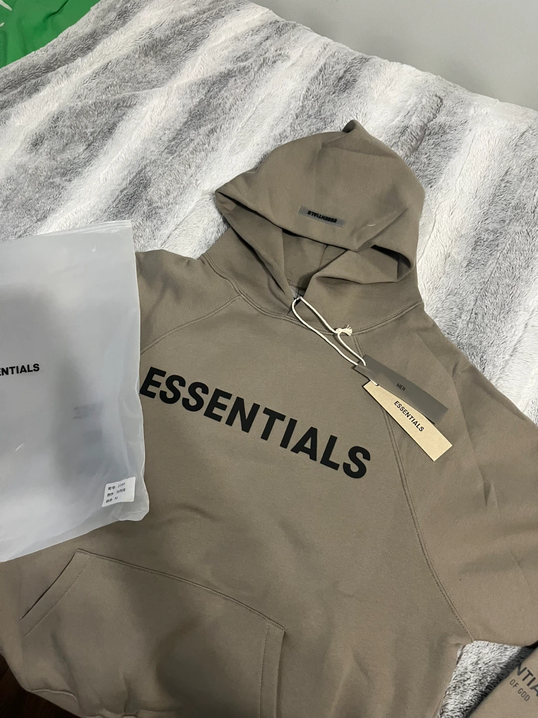 Fear of God Essentials Hoodie - Taupe - Men's Medium - photo 2
