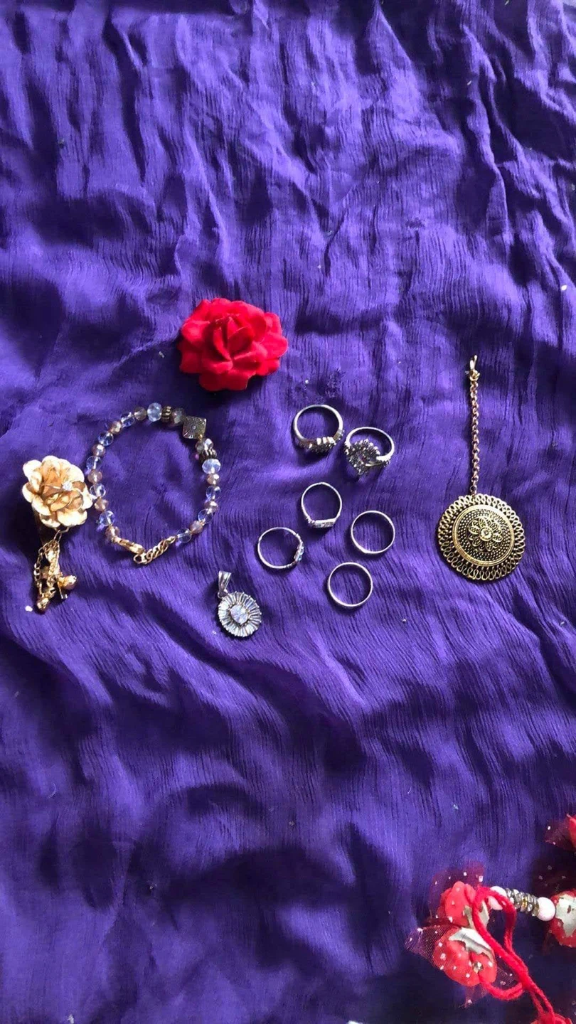 Jewellery Set: Bracelet, Rings & Maang Tikka - photo 2