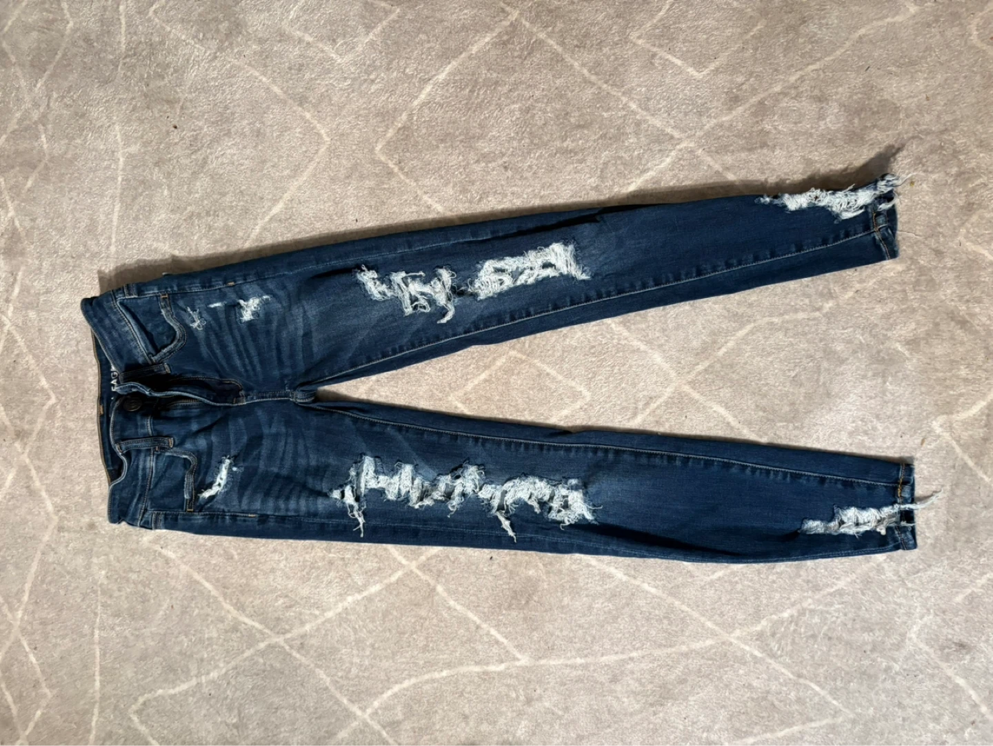 American Eagle Distressed Skinny Jeans - Size 00 Short - photo 4
