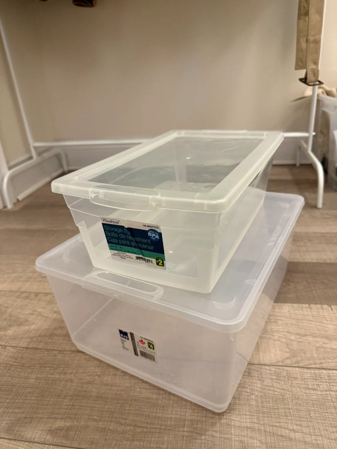 Storage Boxes (2) - Clear Plastic Containers - photo 2