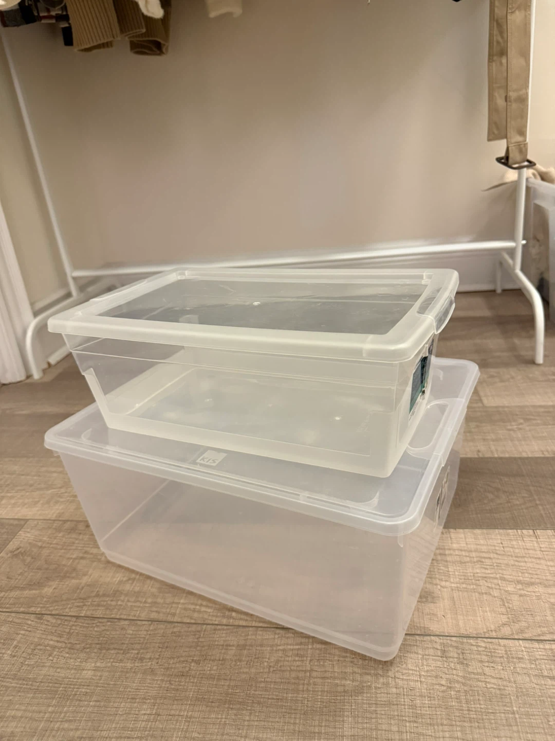 Storage Boxes (2) - Clear Plastic Containers - photo 3
