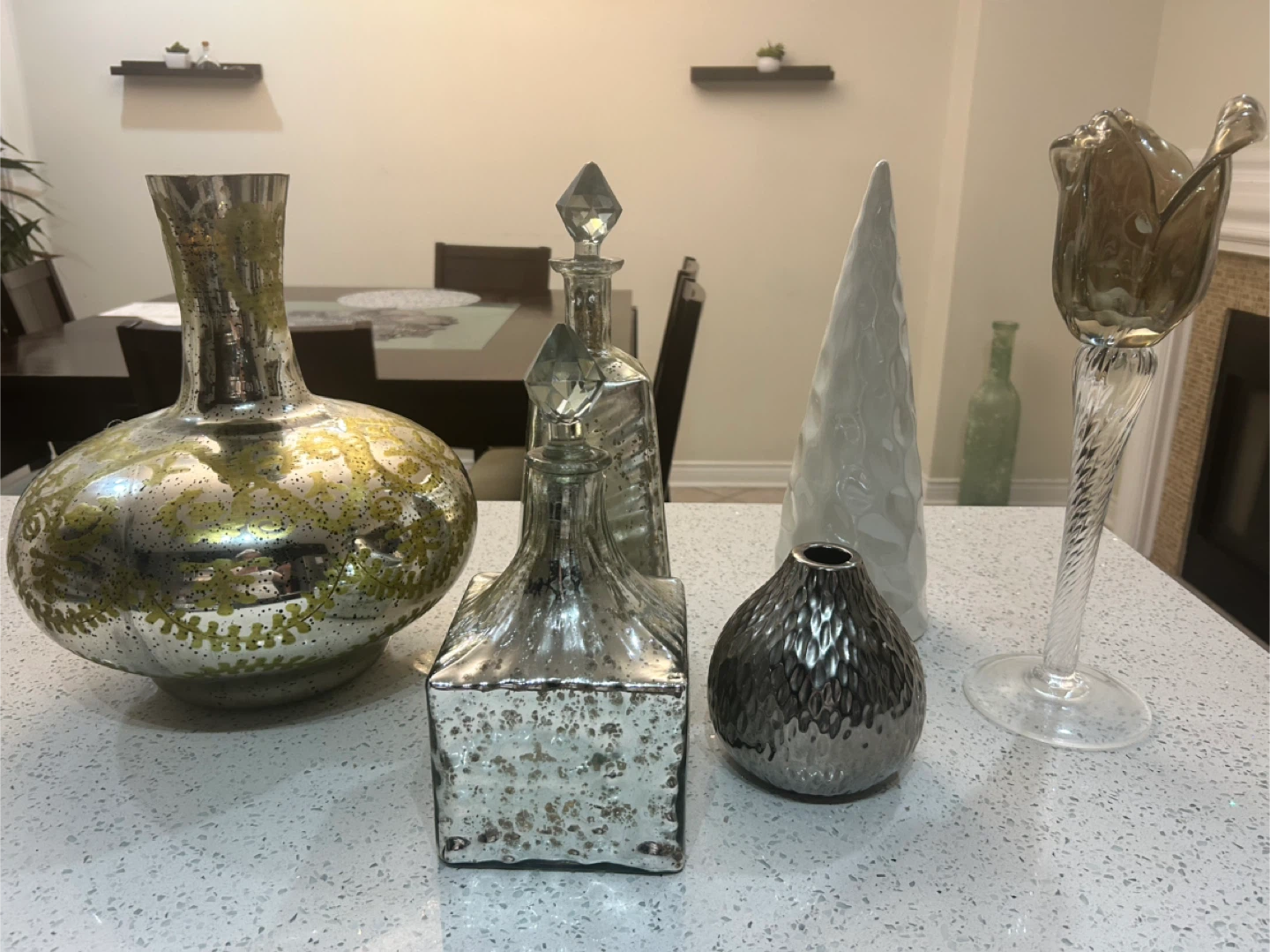 Assorted Decorative Vases and Bottles