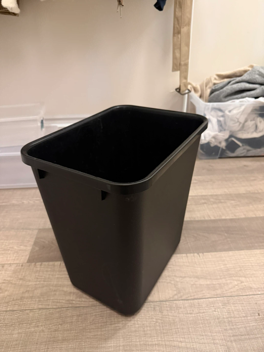 Black Plastic Trash Can - photo 3