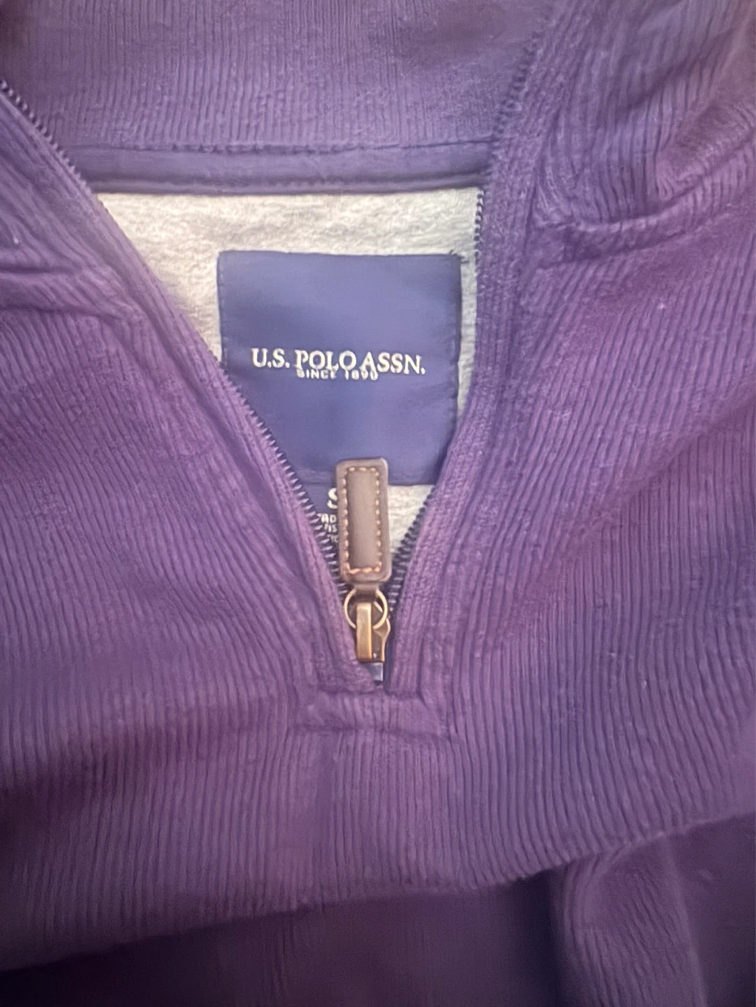 Polo Ralph Lauren Navy Quarter-Zip Sweater – Men’s Small - photo 3