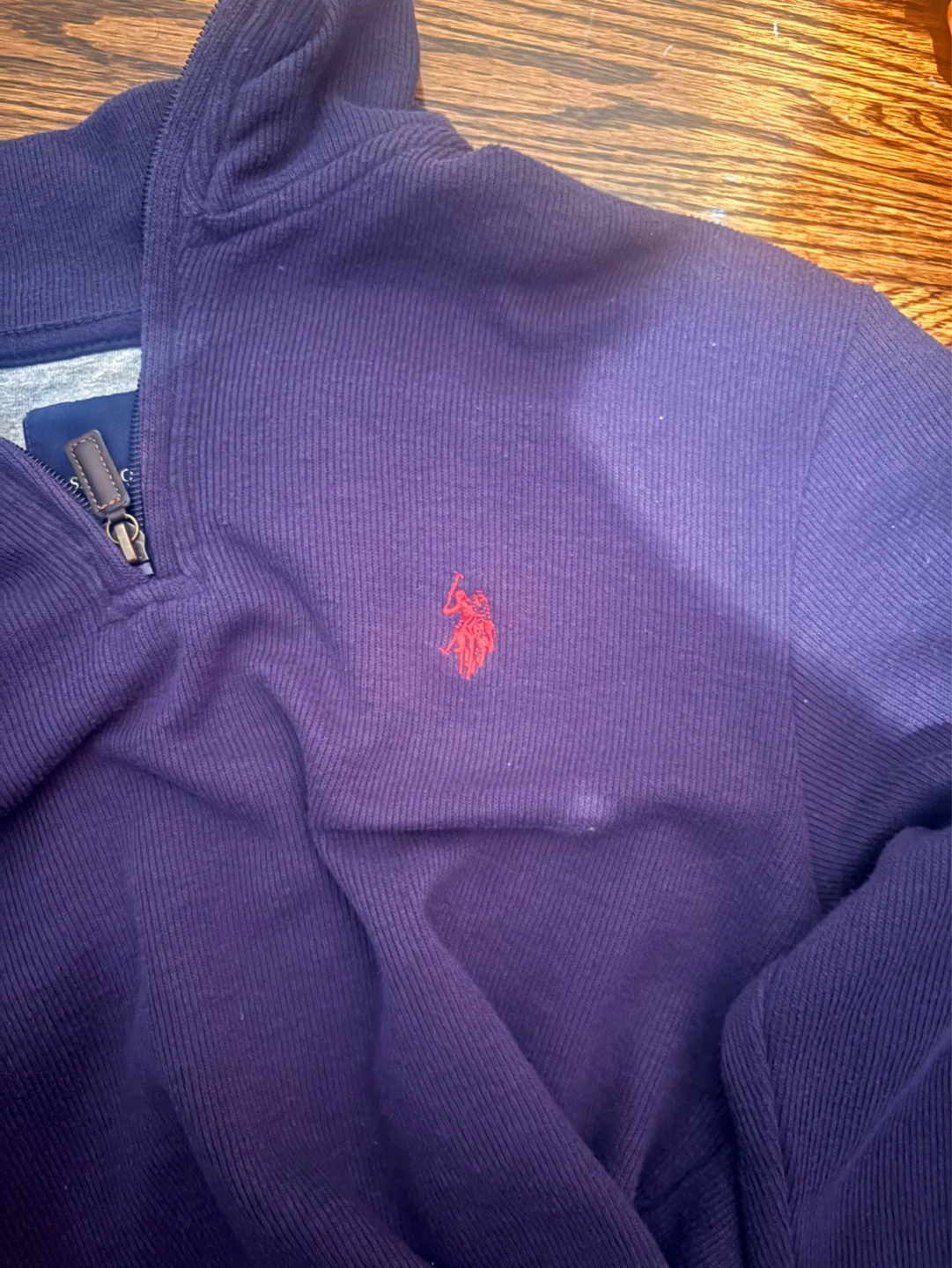 Polo Ralph Lauren Navy Quarter-Zip Sweater – Men’s Small - photo 2