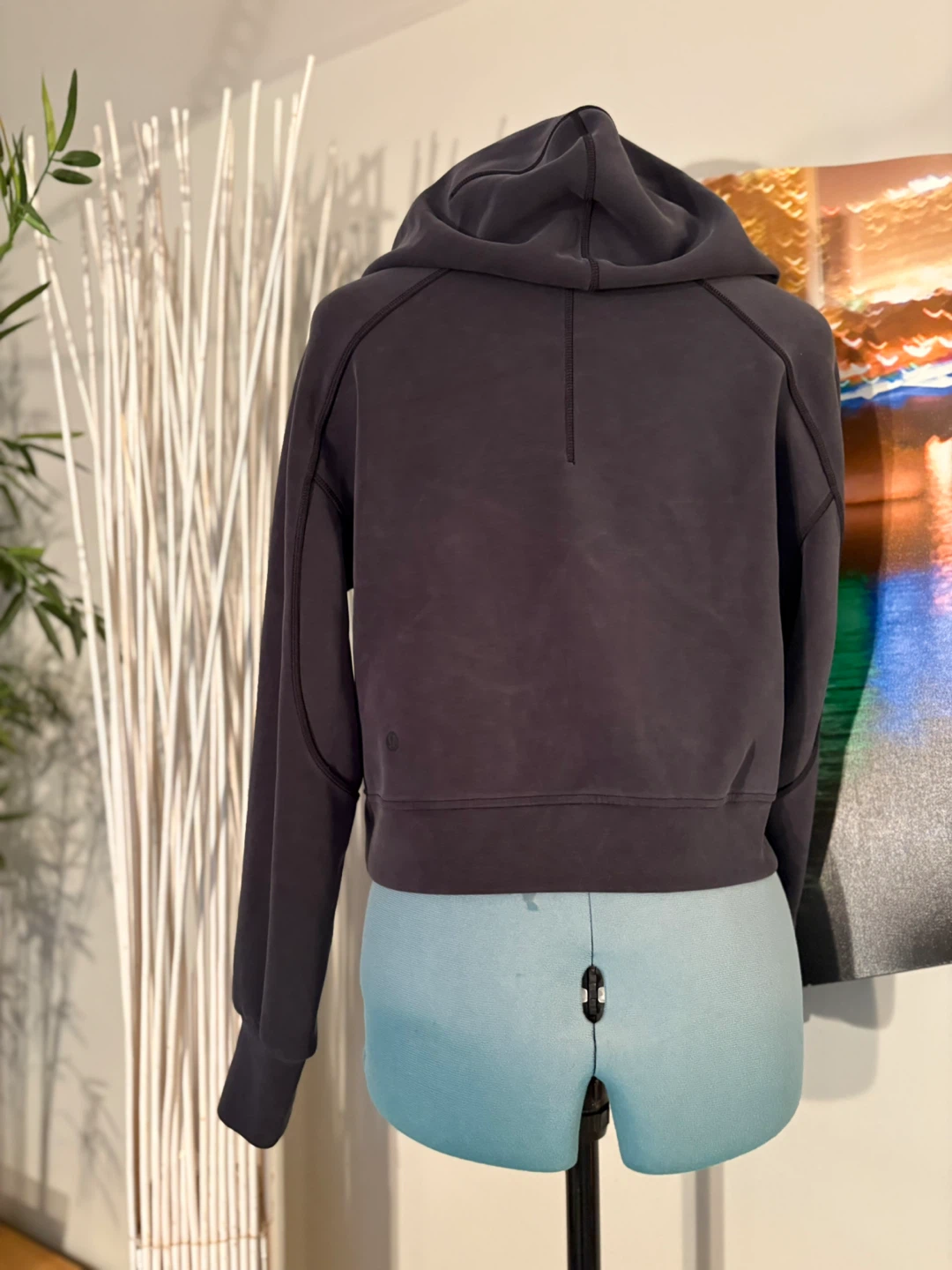 Lululemon Grey Cropped Hoodie Size 2 - photo 4