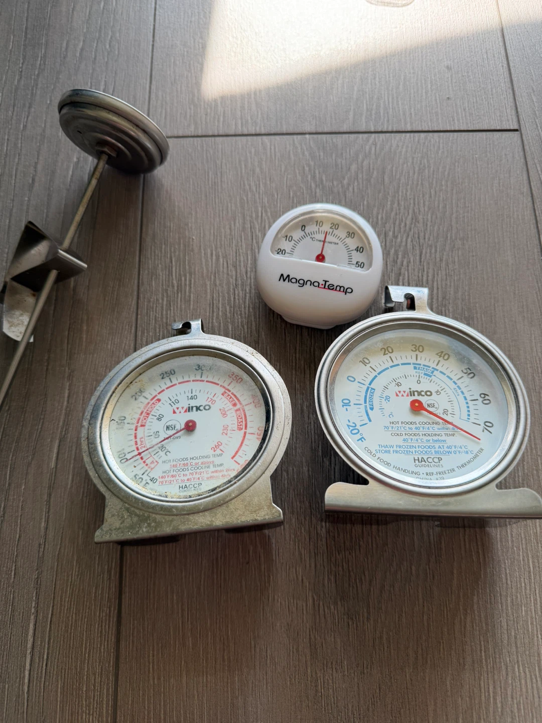 3 Food Thermometers - Winco & MagnaTemp
