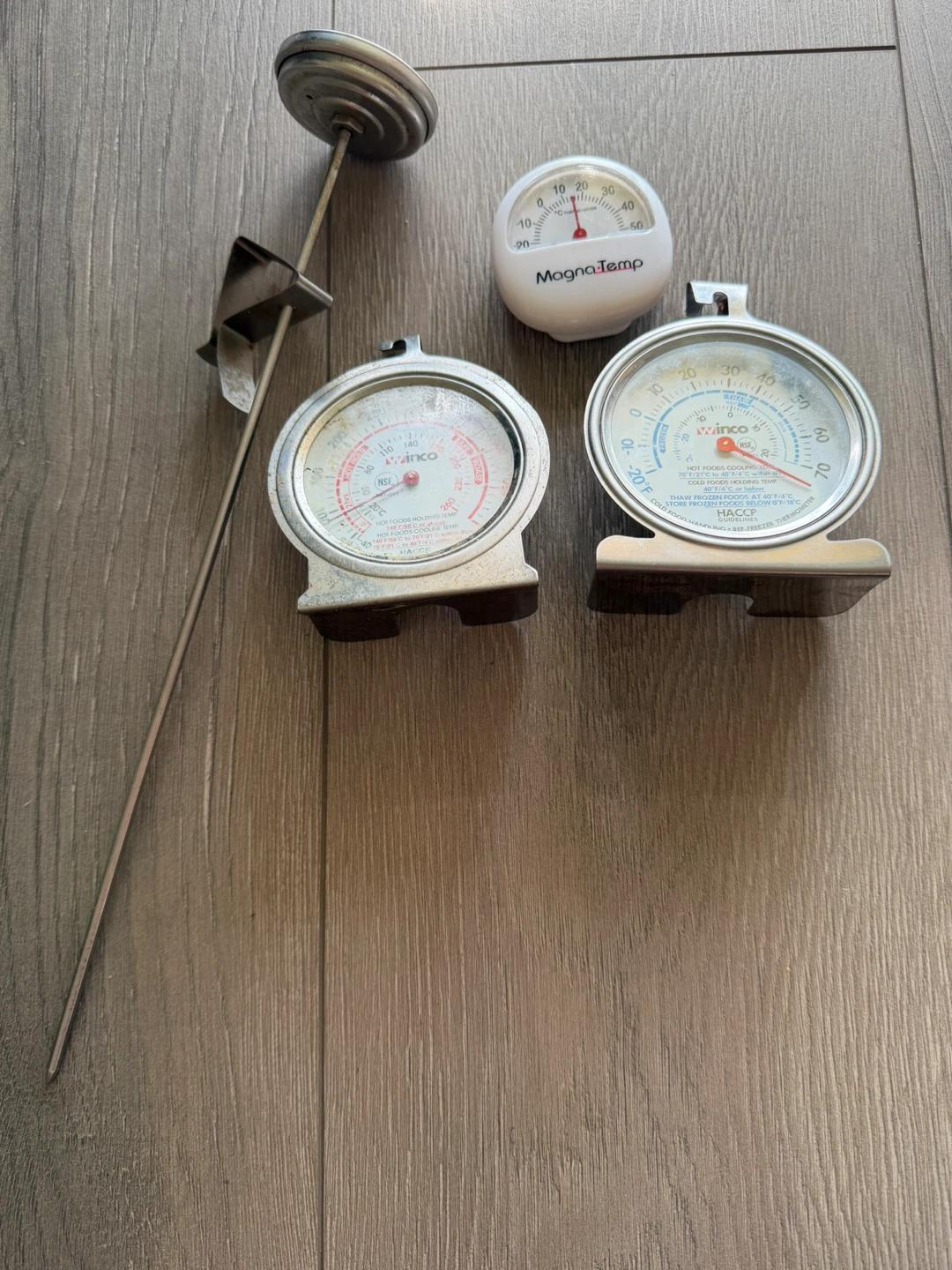 3 Food Thermometers - Winco & MagnaTemp - photo 2