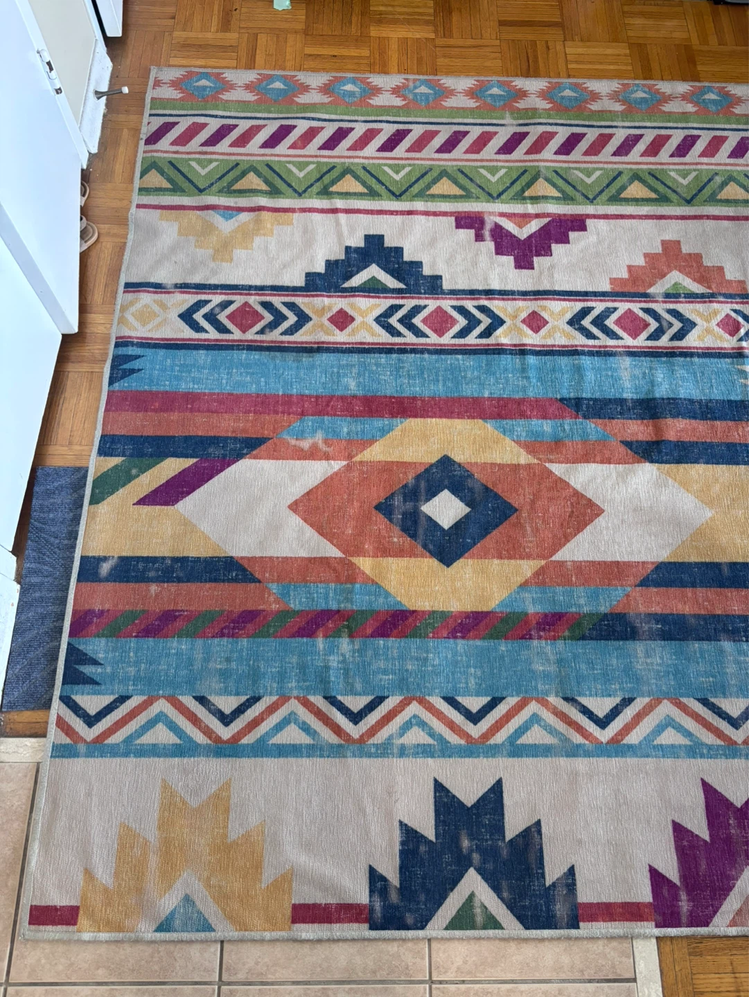 Southwestern Style Area Rug 6 x 9. Comes with anti slip rug - photo 2