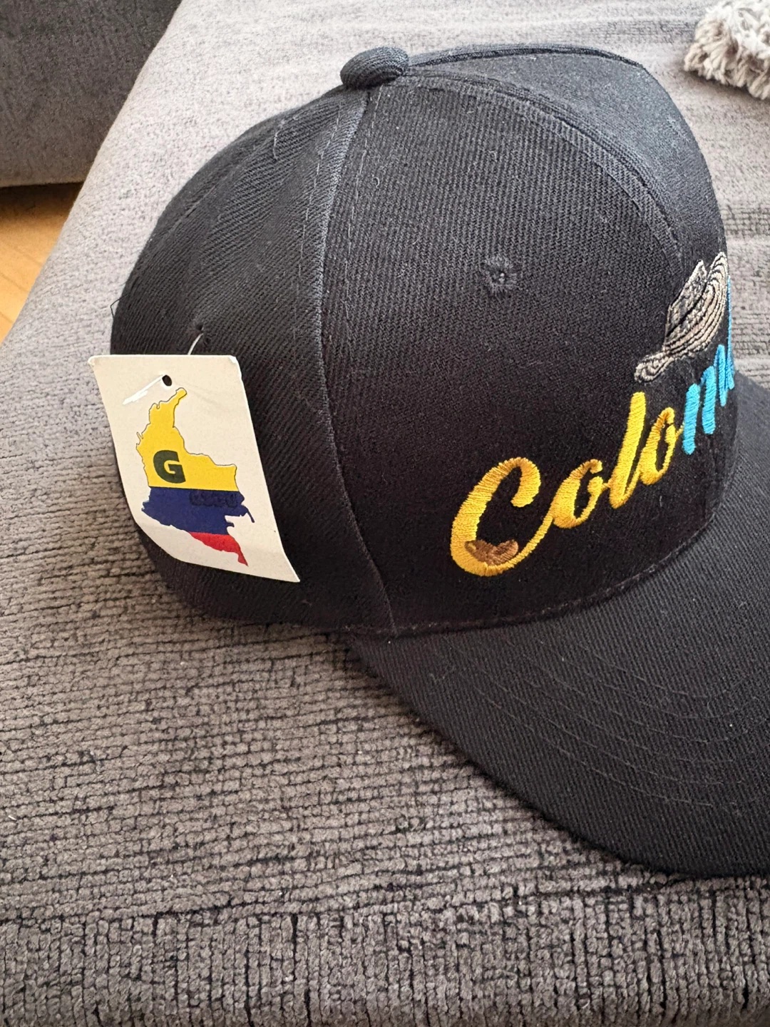 Black Colombia Embroidered Baseball Cap - photo 2