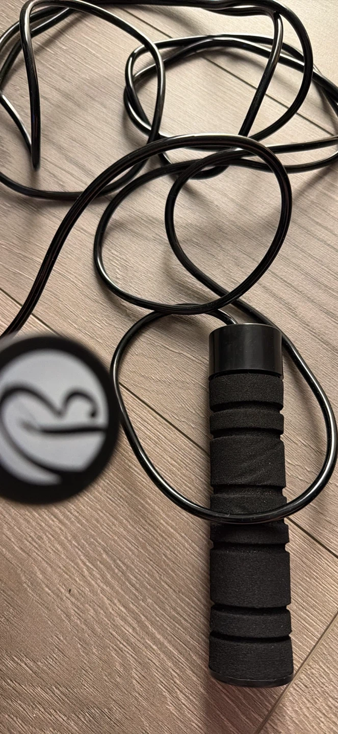 Black Jump Rope with Foam Handles - photo 2