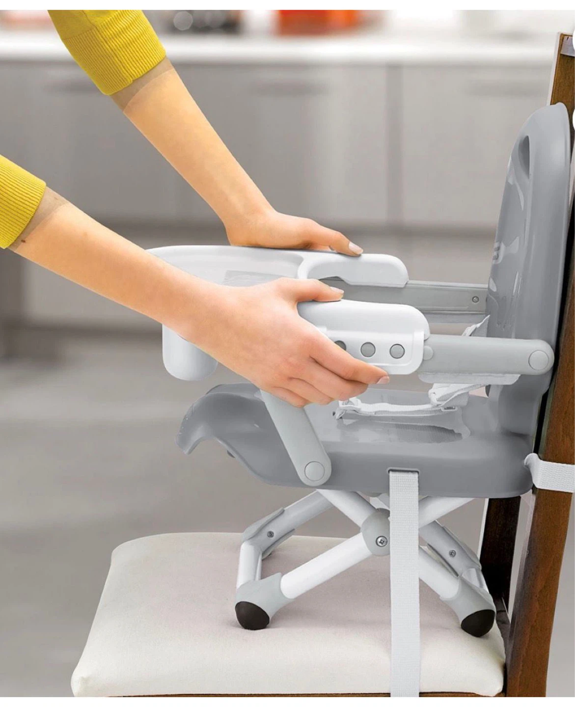 Grey Portable Baby feeding chair - photo 3
